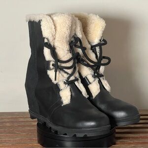 Sorel Joan of Arctic Cozy Insulated Waterproof Wedge Bootie